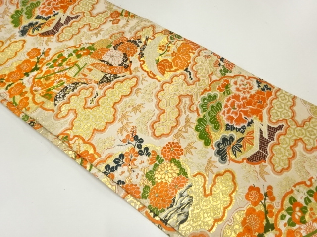 Japanese Kimono / Antique Maru Obi Combined weave